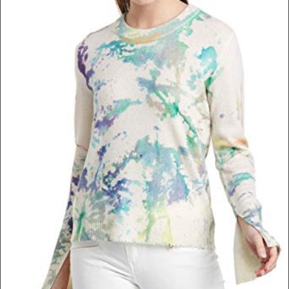NWT Zadig & Voltaire Cashmere Tye Dye Pullover XS